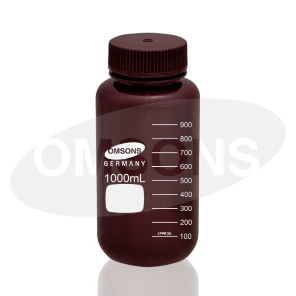 Reagent Bottles HDPE Amber Wide Mouth