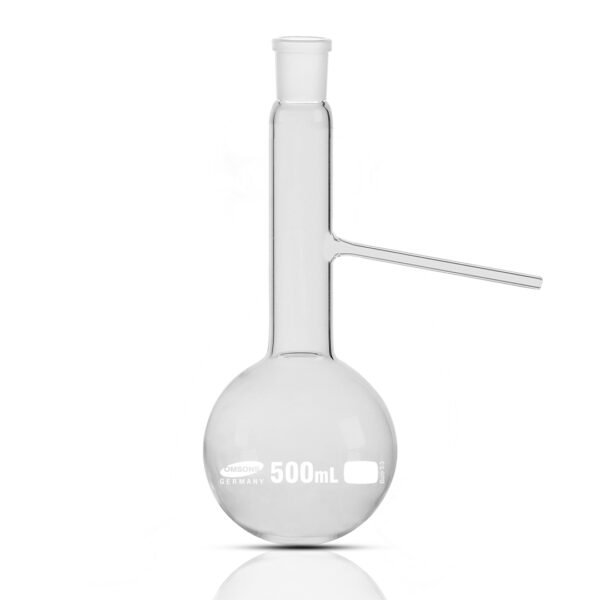 Distillation Flask with Socket and Side Tube