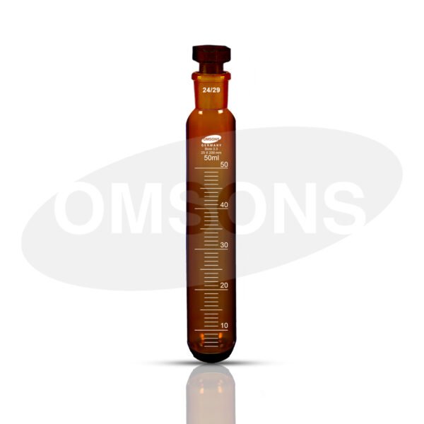 Test Tubes Graduated with Socket Amber