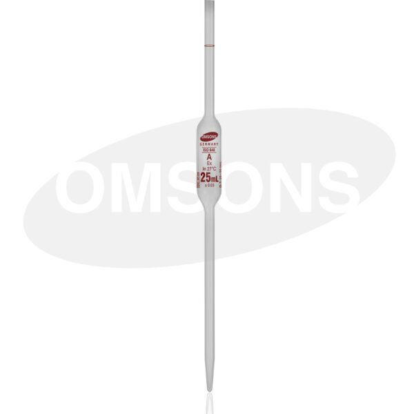 Volumetric Pipettes One Mark Class A with Batch Certificate