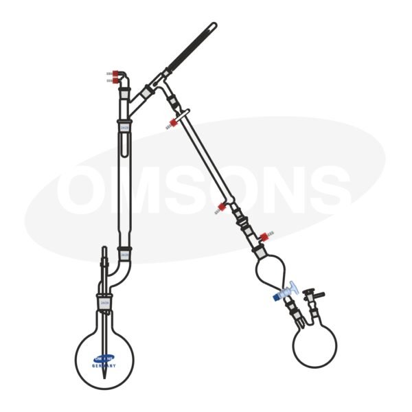 Fractionation Assembly with Double Neck Round Bottom Flask