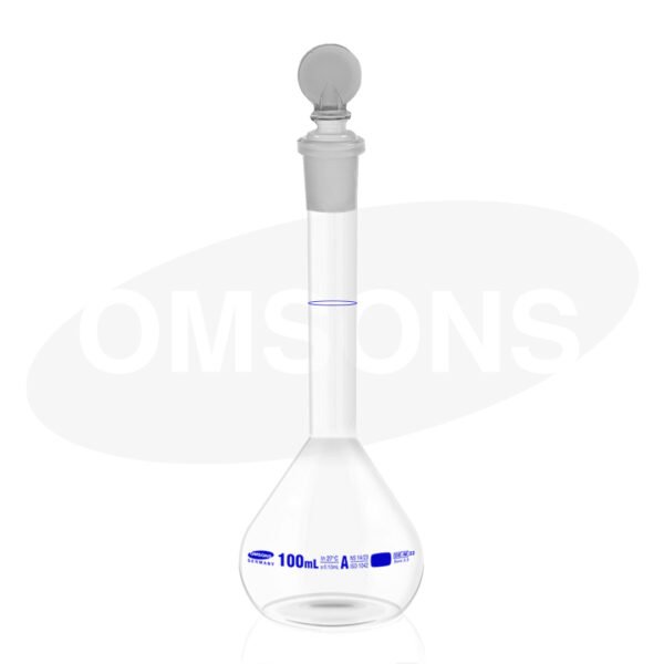 Volumetric Flask Clear Class A with Batch Certificate